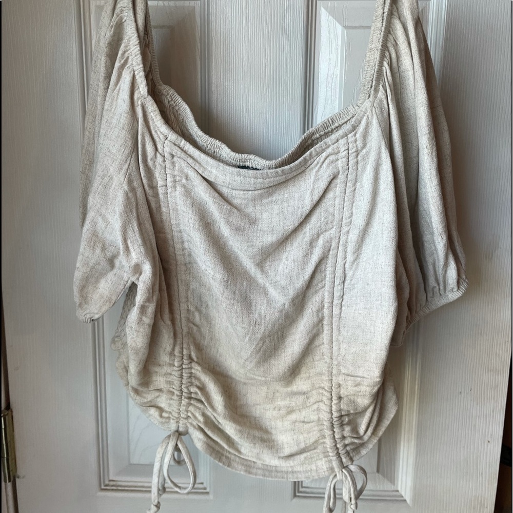 Off Shoulder Crop Top